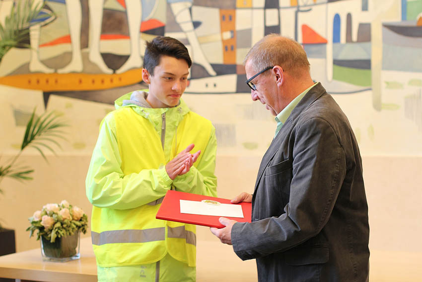 Gestgeschenk im Raadsaal von Turnhout