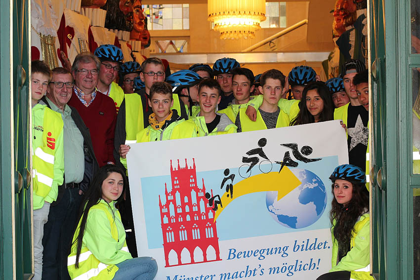 Gruppenbild- Empfang im Rathaus Turnhout