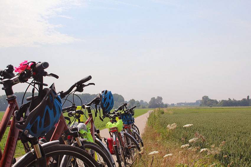 Pausenimpression auf dem Weg nach Oudenaarde